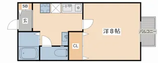 アートヒルハイツ【1階】の間取り