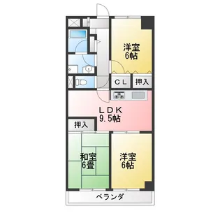 ユニーブル原央【2階】の間取り