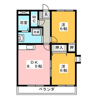 ハイツエクセル【4階】の間取り