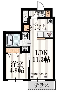 Tiamat【1階】の間取り