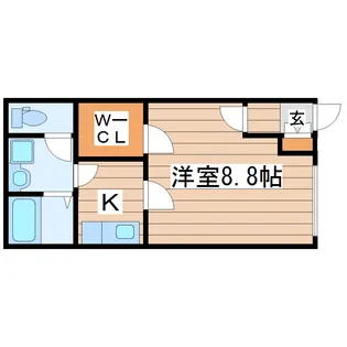 ソレイユ向山壱番館【1階】の間取り