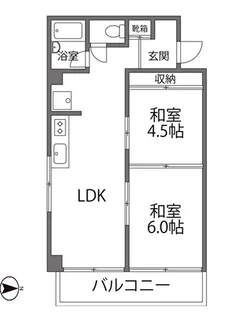 オーエム第一マンション【2階】の間取り
