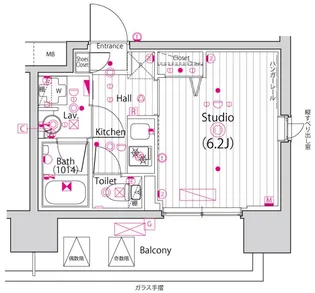 ガーラ・グランディ川口並木【8階】の間取り