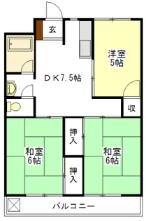 桜町ハイツ【3階】の間取り
