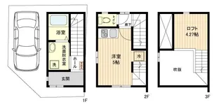 イーストフォートガレア【1階】の間取り