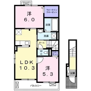 ドミール大島III【2階】の間取り