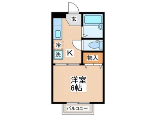 グリーンビュー【2階】の間取り