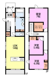 ケンズハイムII【1階】の間取り