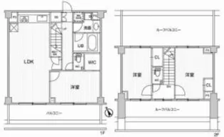 六本木デュープレックスエムズ【5階】の間取り