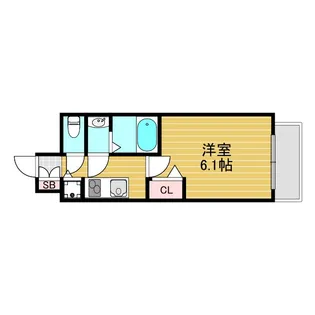 エスライズ新大阪フロント【6階】の間取り