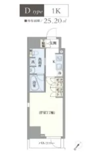 アジールコート汐浜キャナル【2階】の間取り