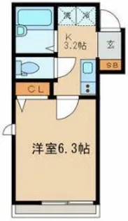 ハウスグリーンヒル【2階】の間取り