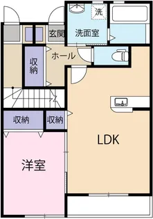ShinyCourt富士川(シャイニーコートフジカワ)キ棟【1階】の間取り
