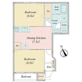 クリスハウス【1階】の間取り