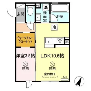 セレスティアル山の手通り【2階】の間取り