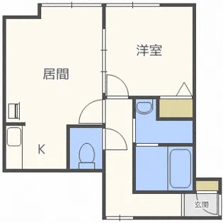 エクセル宮の沢【3階】の間取り