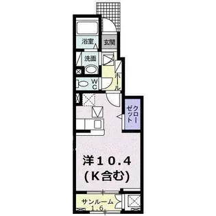 アクシアA【1階】の間取り
