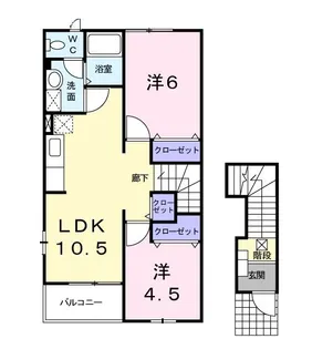 サニーレジデンス【2階】の間取り