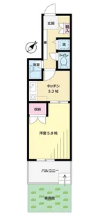 マイキャッスル二子玉川園【1階】の間取り