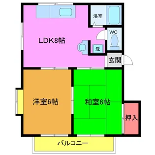 ハイム斉彰【2階】の間取り
