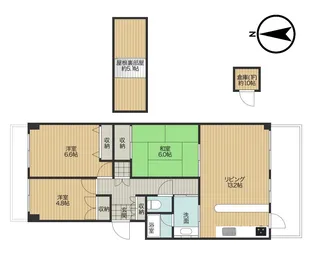 メゾン野口町【6階】の間取り