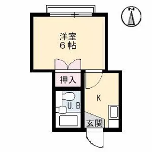 コンパクトハイツ【2階】の間取り