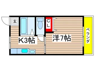 第2グリーンコーポラス【3階】の間取り