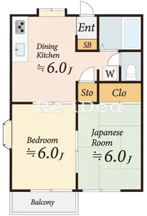 ルナハイツ【2階】の間取り