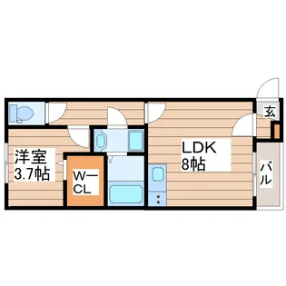 FOREAL長町グランデ【3階】の間取り