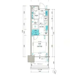 パークタワー勝どきミッド【12階】の間取り