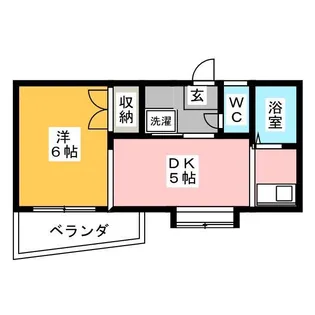 ハイツヤスハラ【4階】の間取り