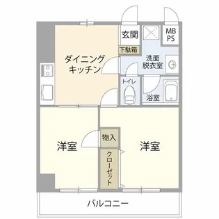 サンムーンビル【4階】の間取り