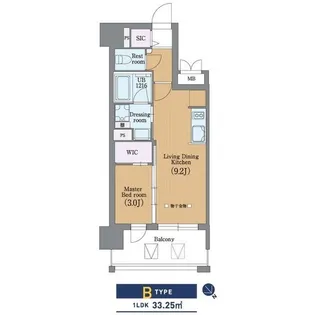 ラクレイス平尾山荘通り【10階】の間取り