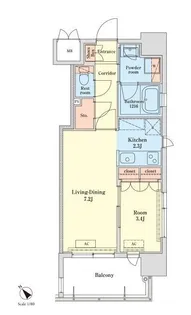 RJRプレシア千代県庁口駅前【5階】の間取り