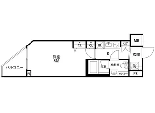 AZEST西落合II【3階】の間取り