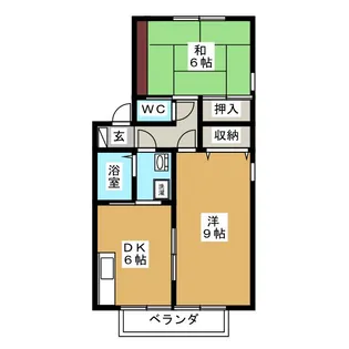 グレイス・ランド B棟【2階】の間取り