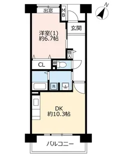 UR八王子みなみ野シティヴェルディールふれあい通り【2階】の間取り