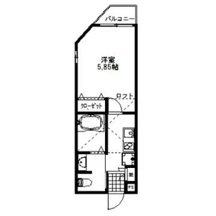 レアージュ平井【1階】の間取り