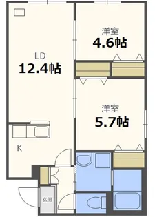 ラグジースペース栄通【4階】の間取り