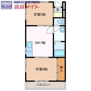 メゾン青葉【1階】の間取り