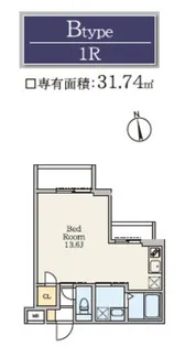 S-RESIDENCE駒場東大前【4階】の間取り