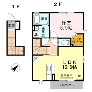 セレーノ立川【2階】の間取り