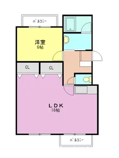 シャトー志木【1階】の間取り
