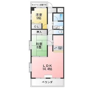 トレンディーイマ1【2階】の間取り