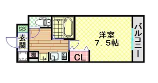 ジュネーゼグラン心斎橋東【3階】の間取り
