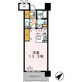 ロイヤルパークス豊洲【7階】の間取り
