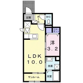 サングレイスA【1階】の間取り