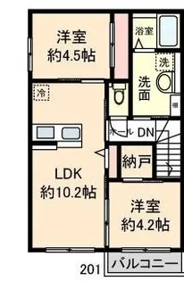 Casa Uno【2階】の間取り