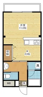 エスポワール坊ノ前B【3階】の間取り