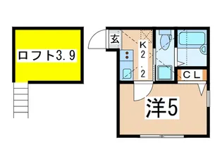 ビクトル山手【1階】の間取り